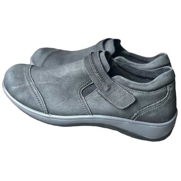 Orthofeet Solerno Black Women's Casual Shoe Wide Size 11,  Leather. - Picture 1 of 8
